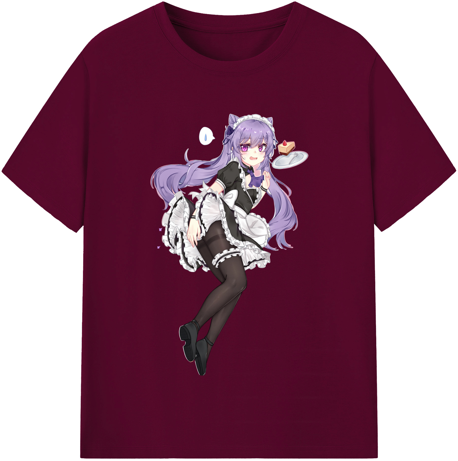 げんし神 刻晴 こくせい genshin Kokusei レディースカジュアルプリントTシャツ（綿100％）
